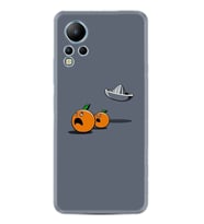 Infınix Note 12 Kılıf Resimli Desenli Baskılı Silikon Orange Escape 1374