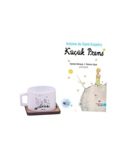 Küçük Prens Kitabı ve İsme Özel Fincan Hediye Seti - Doğum Günü Hediye Kutusu (Model 1)
