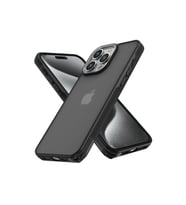 Tfy Store iPhone 15 Pro Max Uyumlu Lens ve Darbe korumalı Siyah Elegant Kılıf