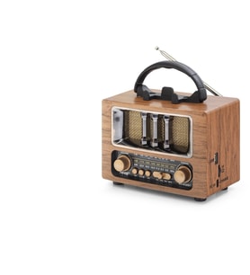 Bluetooth Nostaljik Hoparlör Fm 16.7 X 9.5 X 13.8 Cm NS6638BT