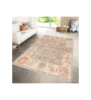 Rovigo Home Dijital Baskı Yıkanabilir Kaymaz Taban Salon Halısı RVG1230 50x80 cm (Bej)