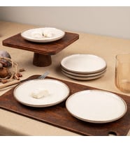 Kütahya Porselen Moderna 6 Parça 15cm Pasta Tabağı Tarçın