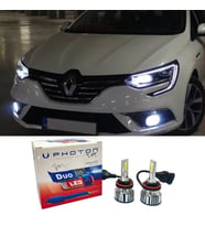 Renault Megane 4 Led Xenon Kısa Far Ampulü H7 Duo Yeni Seri Beyaz