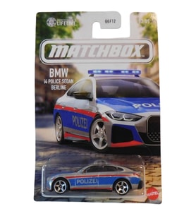 Matchbox - BMW i4 Police Sedan Berline (1/64) JJR56
