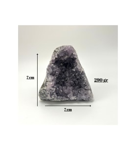 Sertifikalı Ametist Doğal Taş Ham Kaya 290 gr  7 x7 cm
