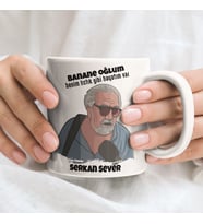 Kişiye Özel Bana Ne Oğlum Benim Fıstık Gibi Hayatım Var Baskılı Tasarımlı Kupa