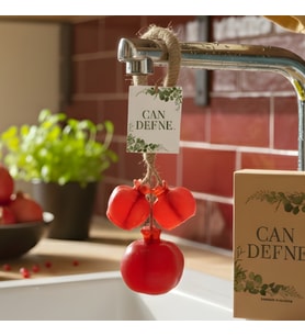 Nar Şeklinde El Yapımı Doğal Sabun – Aromatik Kokulu Dekoratif Banyo Sabunu (Kırmızı)