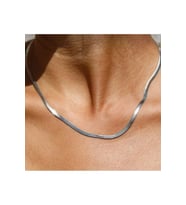 İtalyan Ezme Çelik Zincir Kolye Silver Renk Çelik Kolye Unisex Ürün