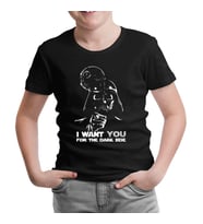 Star Wars - Want You Siyah Çocuk Tshirt