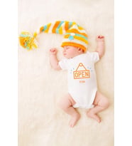 Unisex Bebek 7/24 Open Baskılı Body Zıbın