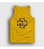 Presmono Unisex Sarı Logo Rammstein Atlet 105472tt (Sarı)