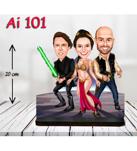 KİŞİYE ÖZEL KARİKATÜR BİBLO AİLE