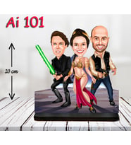 KİŞİYE ÖZEL KARİKATÜR BİBLO AİLE