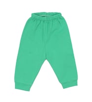 Unisex Koyu Yeşil Manşetli Tek Alt