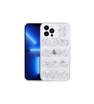 Apple iPhone 13 Pro Uyumlu Kılıf Kamera Korumalı Simli Airbag'li Zore Dalga Kapak (Gümüş)