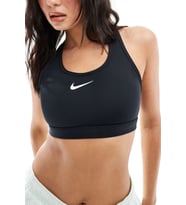 Nike Training Swoosh Medium Support Sports Bra Kadın Spor Sütyen Bra Siyah
