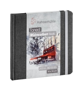 Hahnemühle Toned Gray Watercolour Book 14x14cm 30 Yaprak 200g
