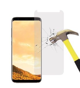 Samsung Galaxy S8 Tam Kaplayan Kavisli Cam Ekran Koruyucu (Şeffaf)