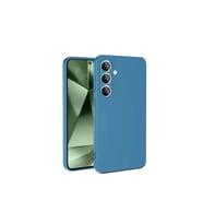 Samsung Galaxy S24 Fe Kılıf Nano İçi Kadife Silikon - Mavi
