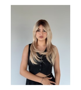 Vip Ombreli Katlı Kesimli Uzun Perçemli Peruk