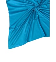 Valino Organik Pamuk Düz Renk Eşarp 100x100 cm - Doğal ve Nefes Alabilen Kumaş (Mavi)