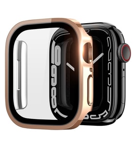 Dux Ducis Hamo Series Apple Watch 45mm için Hard PC Full Koruma Sert Armor Zırh Kılıf (Rose)