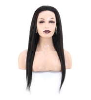 Front Lace Gerçek Tül Peruk Düz - Doğal - 60-65cm