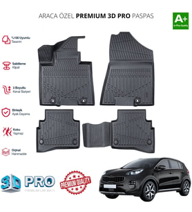 SPORTAGE ARACA ÖZEL 3D PASPAS 2016 2017 2018 2019 2020 2021