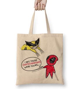 Deadpool Wolverine Marvel Bez Çanta Uzun Saplı