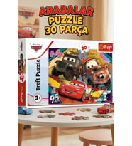 Trefl Arabalar 30 Parça Puzzle Lisanslı - Şimşek Mcqueen Ve Mater Eğitici Yapboz (3+ Yaş)