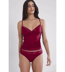 Kadın Bordo Kaşkorse Dantelli Atlet Külot Takımı 365