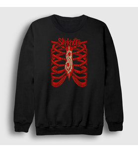 Presmono Unisex Siyah Cage Slipknot Sweatshirt 112243tt
