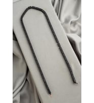 Hematit Doğal Taş Mat Siyah Dikdörtgen Kesim 4x8mm Dizi