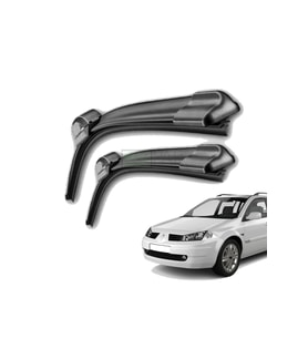 RENAULT MEGANE 2 ÖN CAM SİLECEK SÜPÜRGESİ TAKIMI 2006 - 2009 MEGANE MAKYAJLI KASA ÖN SİLECEK