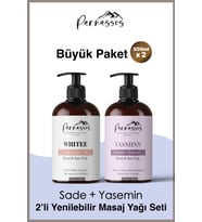 Parnassos Doğal Yasemin özlü Ve Natural Yenilebilir Aromaterapi Masaj Yağı Seti 300 ml