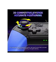 Switch Ns Pro Controller Uyumlu RGB Işıklı Gamepad – PC / Android / iOS S12 MODEL