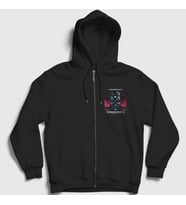 Presmono Unisex Siyah T 800 Film The Terminator Fermuarlı Kapüşonlu Sweatshirt 254847tt