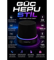 Hepu HP-MS01G Siyah Manyetik Telefon Tutuculu Kablosuz Bluetooth Hoparlör TWS Destekli