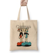 Cuphead And Mugman Bez Çanta Uzun Saplı