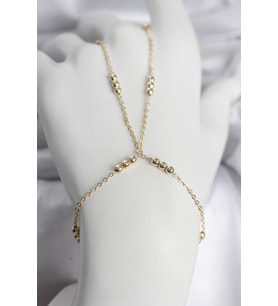 316L Çelik Top Zincirli Gold Renk Kadın Şahmeran 5886 - SSSSSS7802-3577