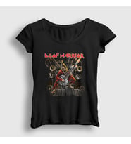 Presmono Kadın Siyah The Doof Warrior Film Mad Max T-Shirt 487969tt