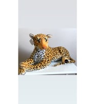 Oyuncak Leopar Kaplan Peluş Dev Boy 90 Cm (Çok Renkli)