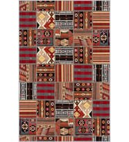 Eliana Home Baskılı, Yıkanabilir Kaymaz Taban Salon Halısı LNA1092 100x150 cm (Kahverengi)