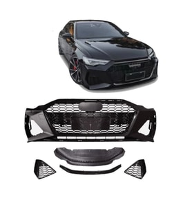 Audi A6 Rs6 Lci Ön Tampon Komple Set 2017-2019 arası uyumlu Panjurlu