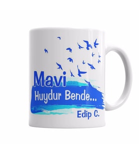 Mavi Huydur Bende Edip C Kupa Bardak