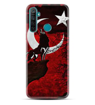 Realme 5i 5 Pro 6i 7 Pro 8 Kılıf Desemli Silikon Wolf and Moon 2 1381