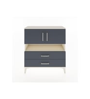 Arges Şifonyer 3 Raflı 2 Çekmeceli 2 Kapaklı 88x30x96 Aytaşı-Antrasit