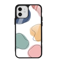 iPhone 12 - 12 Pro Uyumlu Renkli Milky Tasarımlı Glossy Telefon Kılıfı