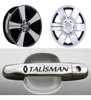 Talisman Kapı Kolu Jant Sticker (10 Adet) Etiket Yapıştırma Z180