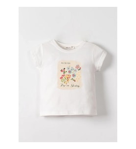 Nk Smiling Tshirt 31600 Ekru Mavi